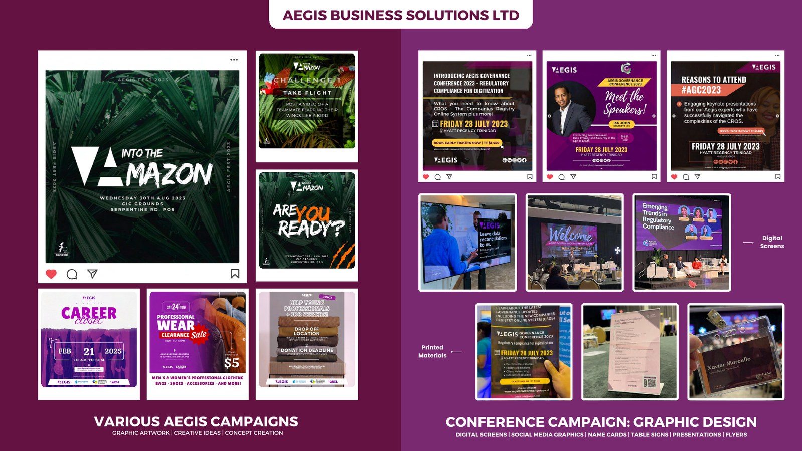 Aegis campaign graphics